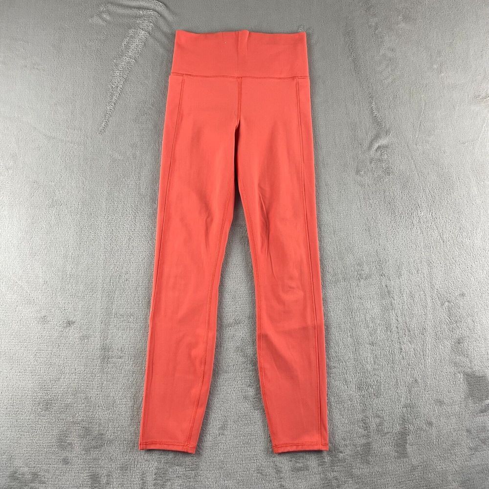 Vuori Studio Pocket Leggings Women XS Grapefruit Yoga Gym Performance $98‎